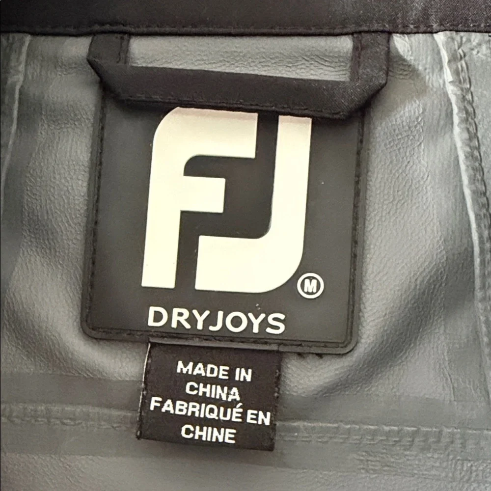 FootJoy DRYJOYS Convertible Arms Mens M Classic Black Windbreaker Golf - Picture 2 of 9